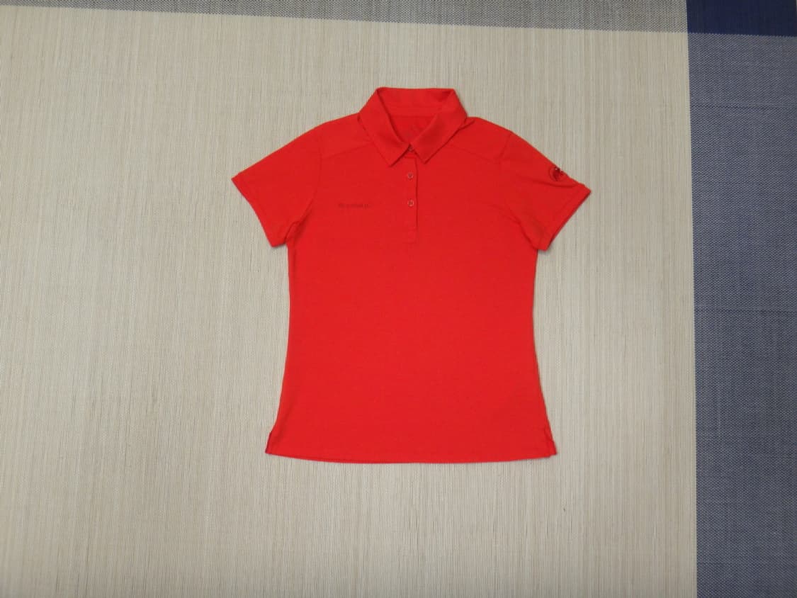 (XL) 마무트 여성용 카라 반팔 티셔츠 레드 상품이미지1