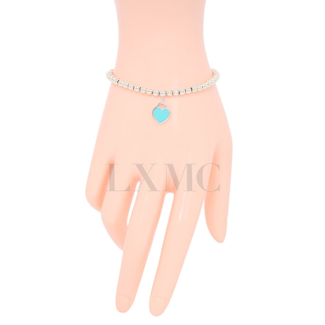 리턴 투 티파니 비드 브레이슬릿 티파니블루 하트 4MM 실버팔찌 상품이미지9