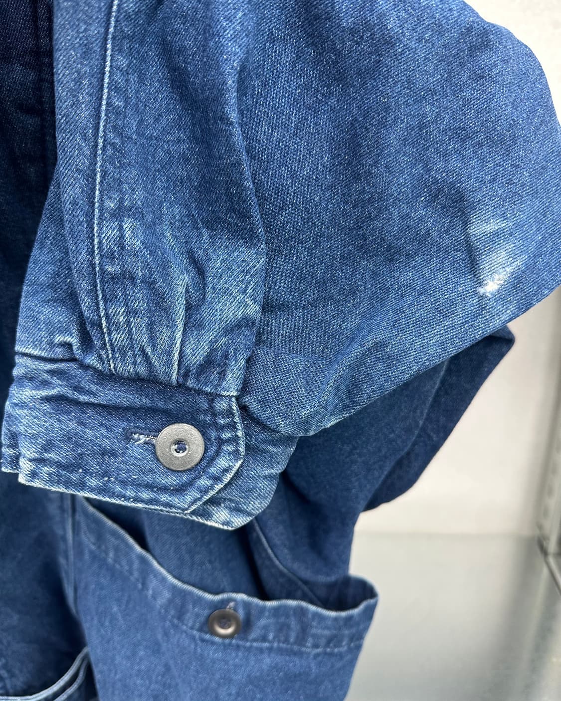 (L오버핏)리워크 가오리핏 데님자켓-M1490 상품이미지7
