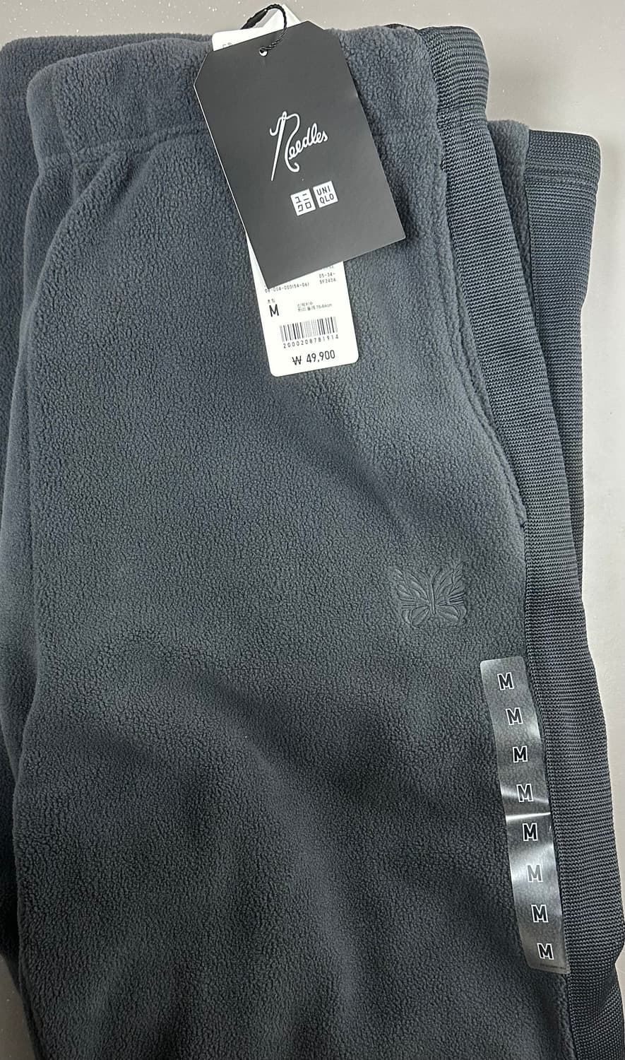 유니클로 x 니들스 플리스 와이드 팬츠 다크 그레이 - KR 상품이미지3