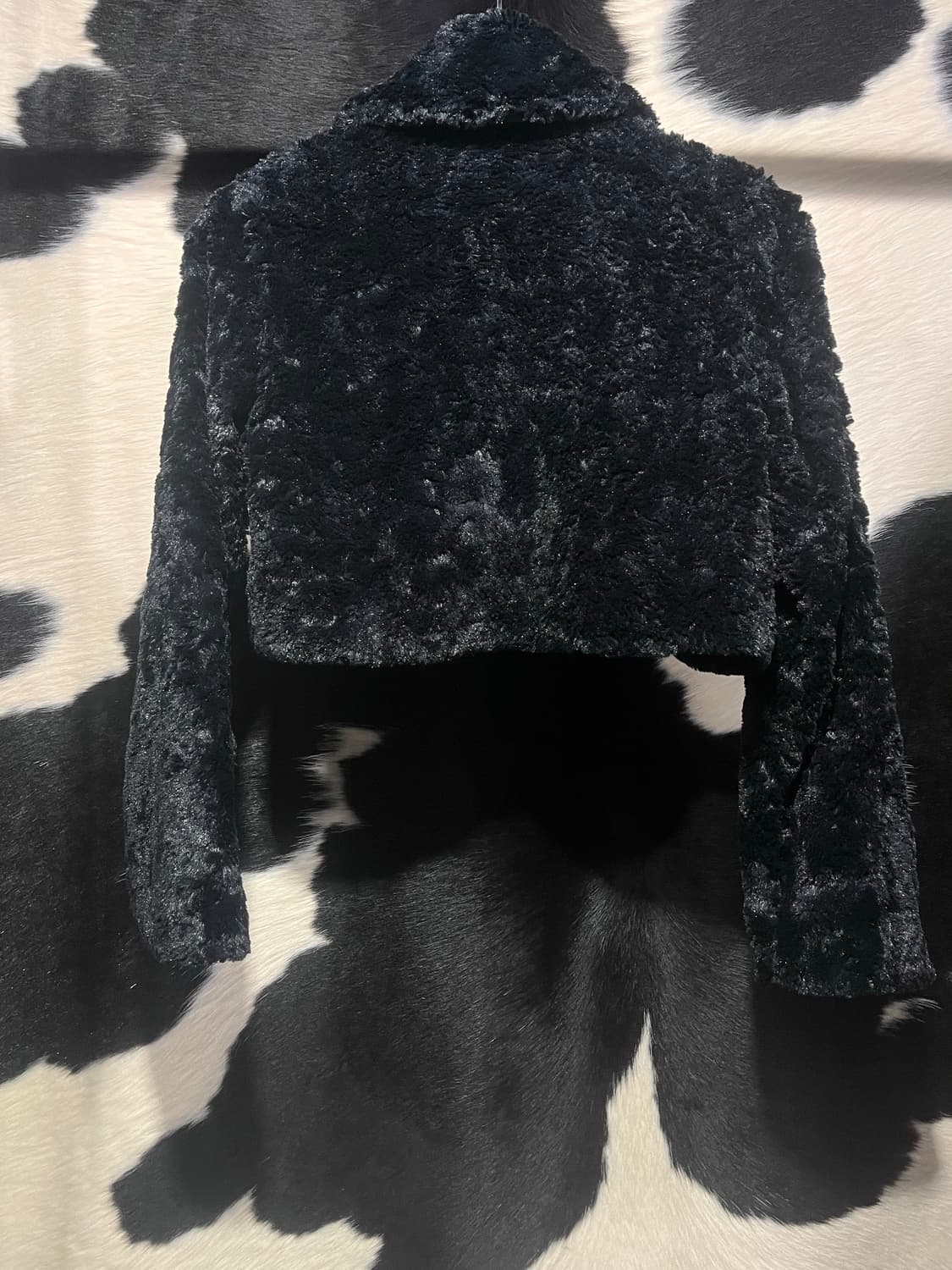 블랙 퍼 볼레로 자켓 상품이미지3