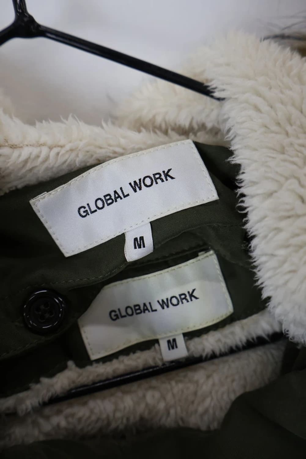  GLOBAL WORK Fur Hood Parka Olive 상품이미지5