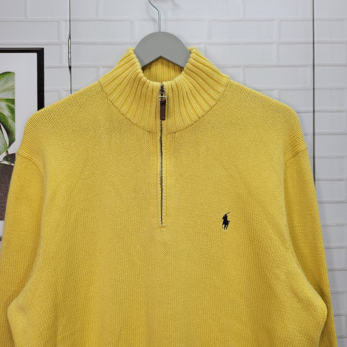 폴로랄프로렌 피마 코튼100% 반집업 긴팔 니트 스웨터 XL사이즈 상품이미지2