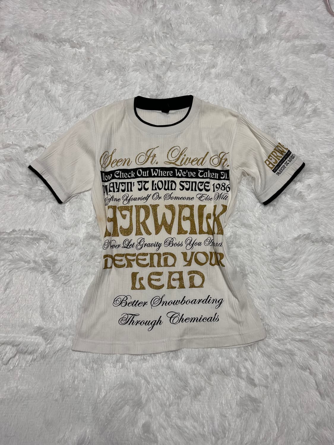 y2k gold lettering tee 상품이미지2