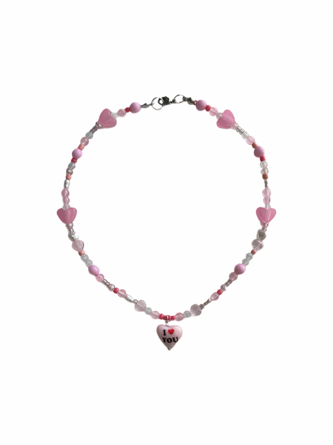 LOVE MESSAGE BEAD NECKLACE 사랑해 비즈목걸이 상품이미지1