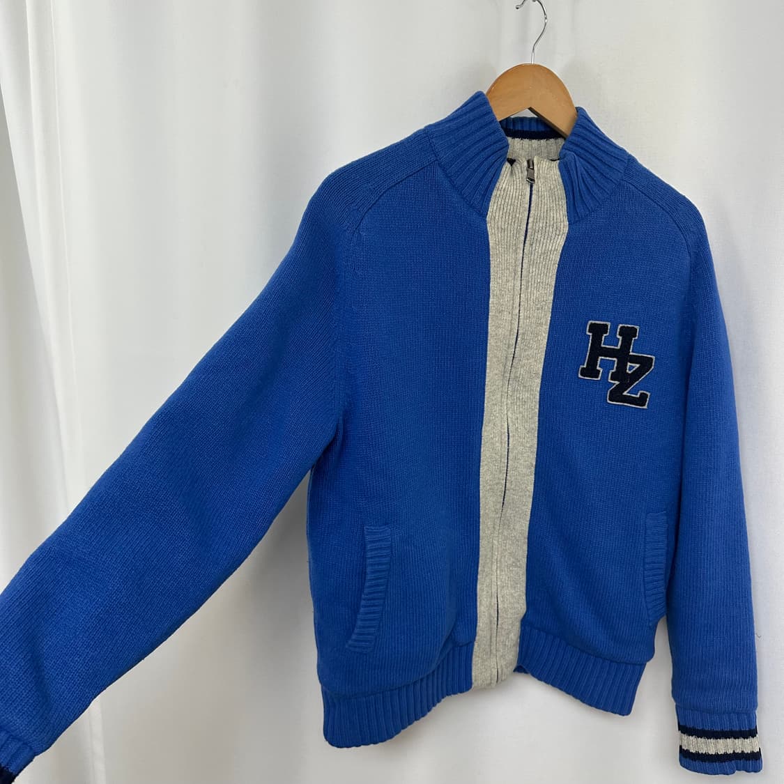   헤지스 남자 도톰한 니트집업 기모 95  EIW 상품이미지3