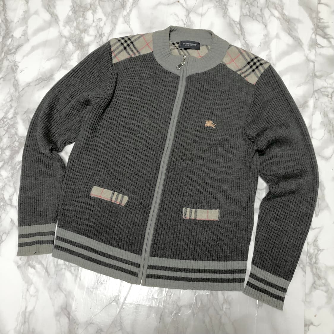 버버리 니트 가디건 자켓 여성용 상품이미지1