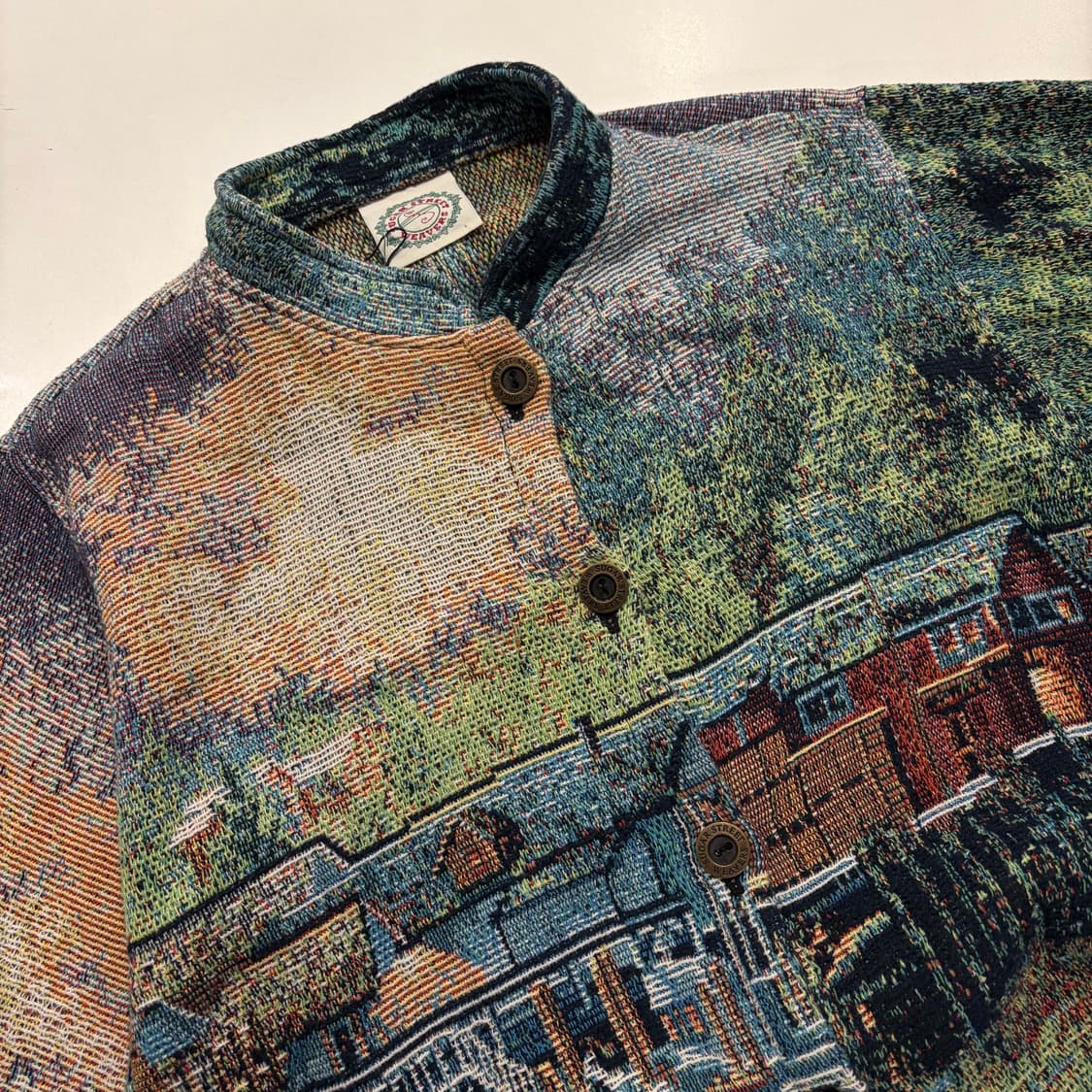 [M] 8-90s SUGERSTREET 빈티지 태피스트리 자켓 C723 상품이미지3