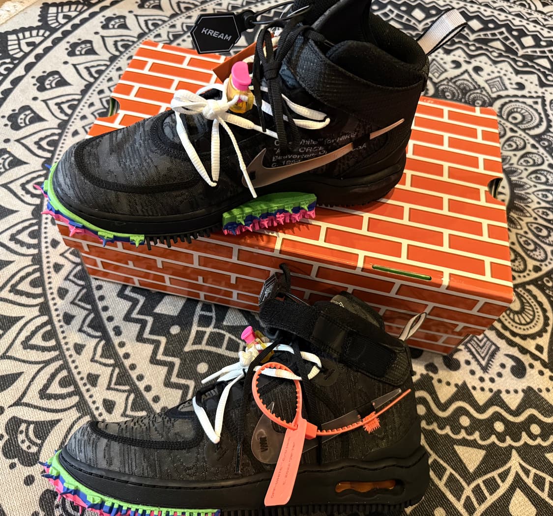 Nike xOff-white Air force 1 Mid sp Black 상품이미지6