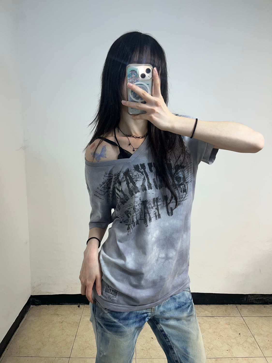Buckaroo 그런지 레터링 티셔츠 상품이미지1