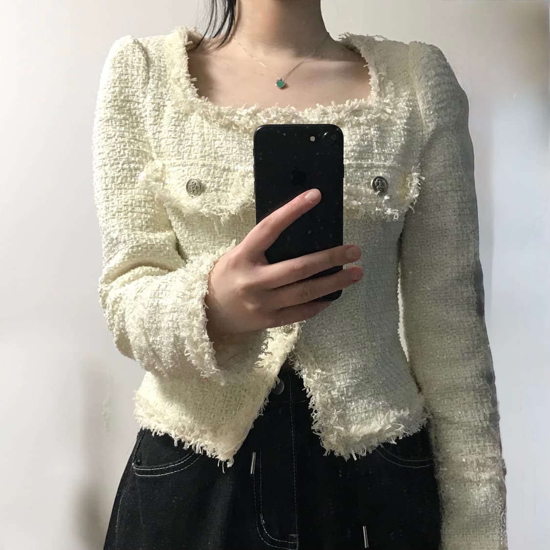 빈티지 슬림핏 트위드 자켓 상품이미지2