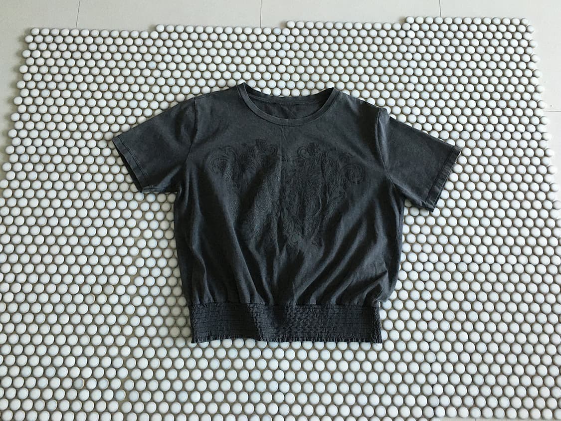vintage wash crop tee 상품이미지1