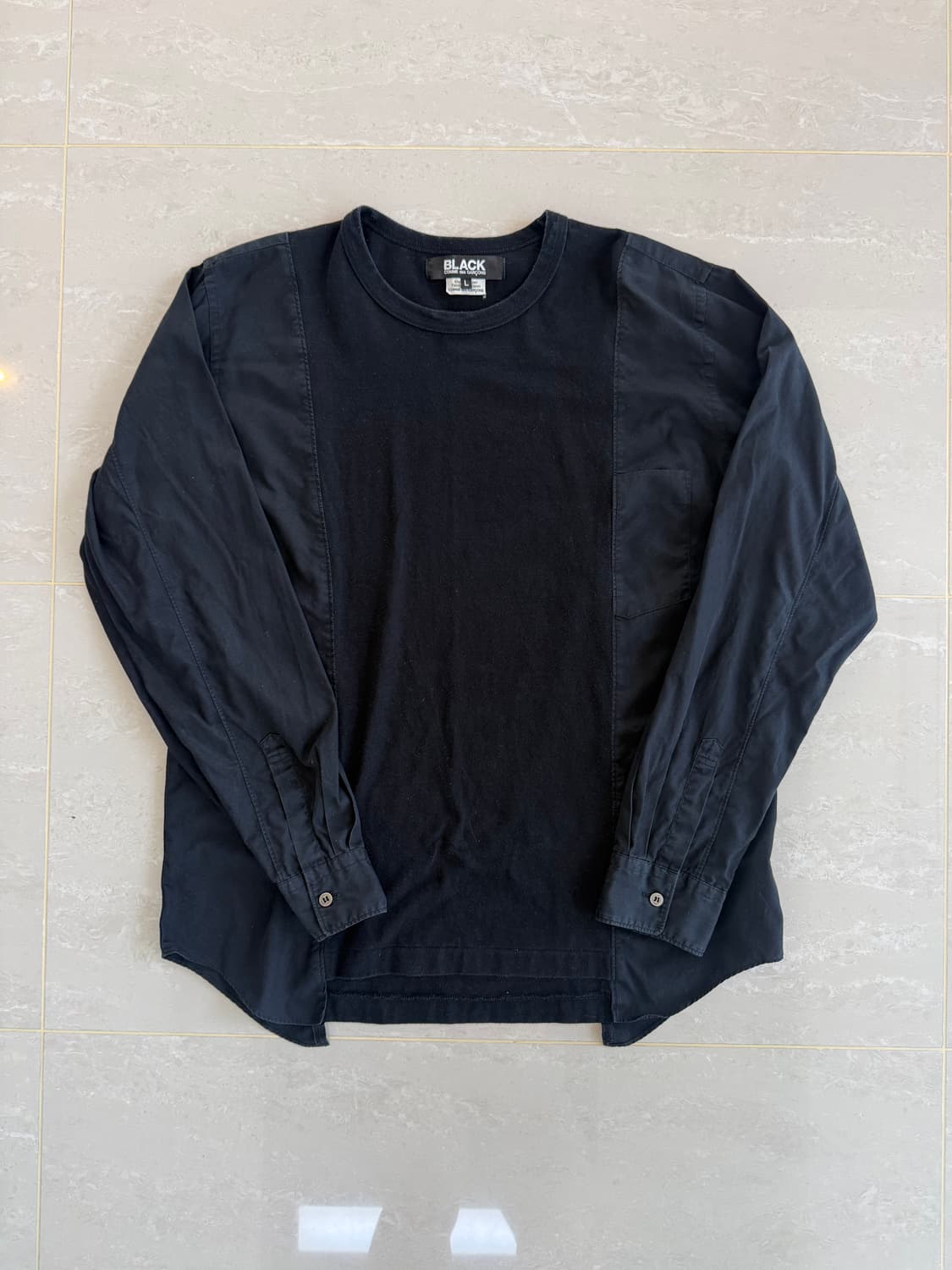 꼼데가르송 블랙 롱슬리브 상품이미지1