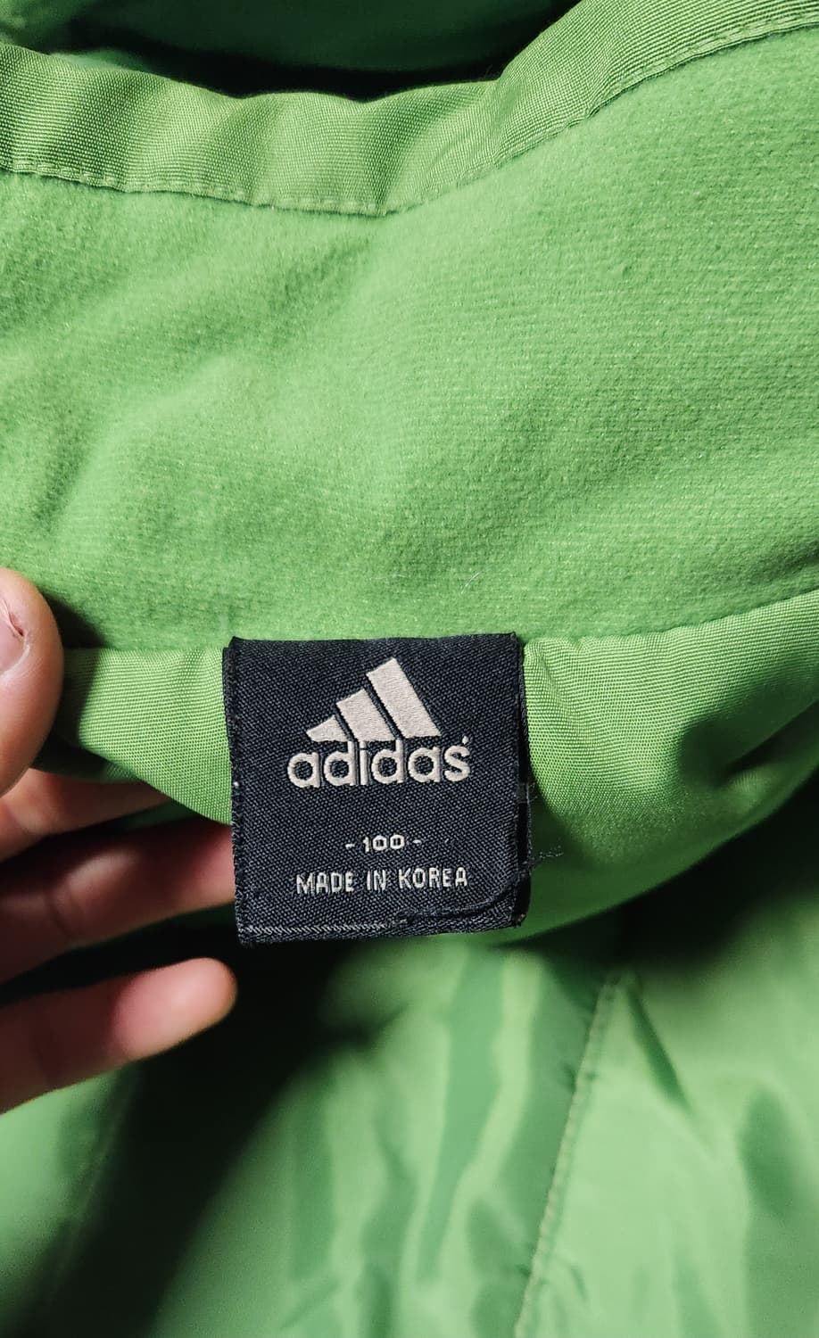 아디다스 삼선 연두콩 바람막이 후드 점퍼 자켓 상품이미지6