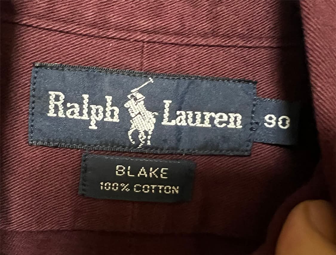 POLO 폴로 남자 브레이크 셔츠 춘추 버건디 M 95 상품이미지3