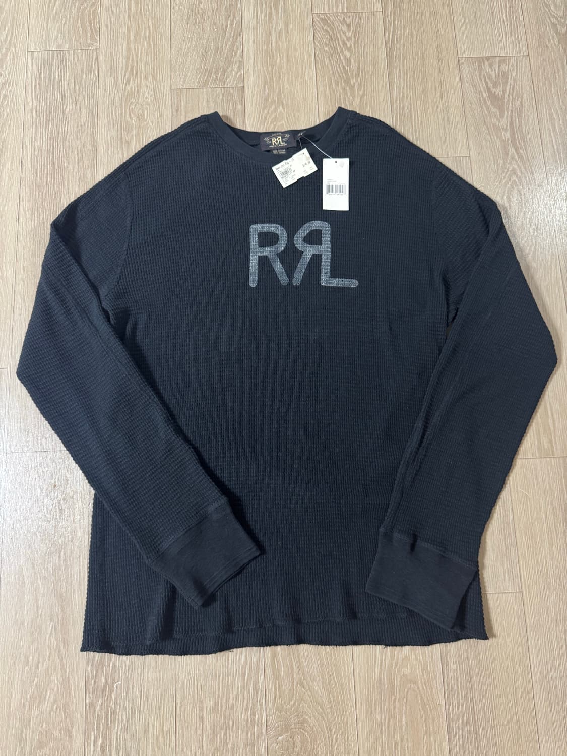RRL 더블알엘 와플 롱슬리브 블랙 XL 상품이미지1