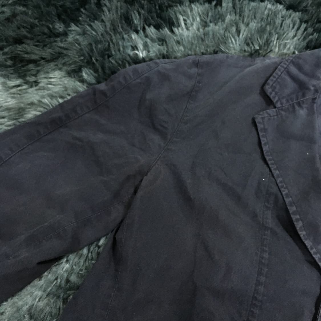 투티/ A9 c.p. company 90s 린넨 블레이저 네이비 빈티지 상품이미지4