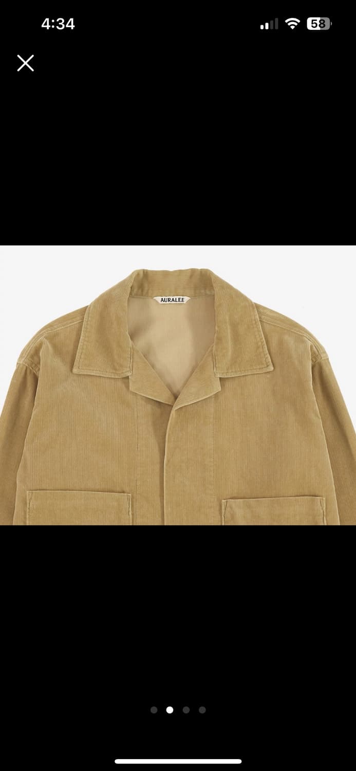 AURALEE 코듀로이 자켓 상품이미지1