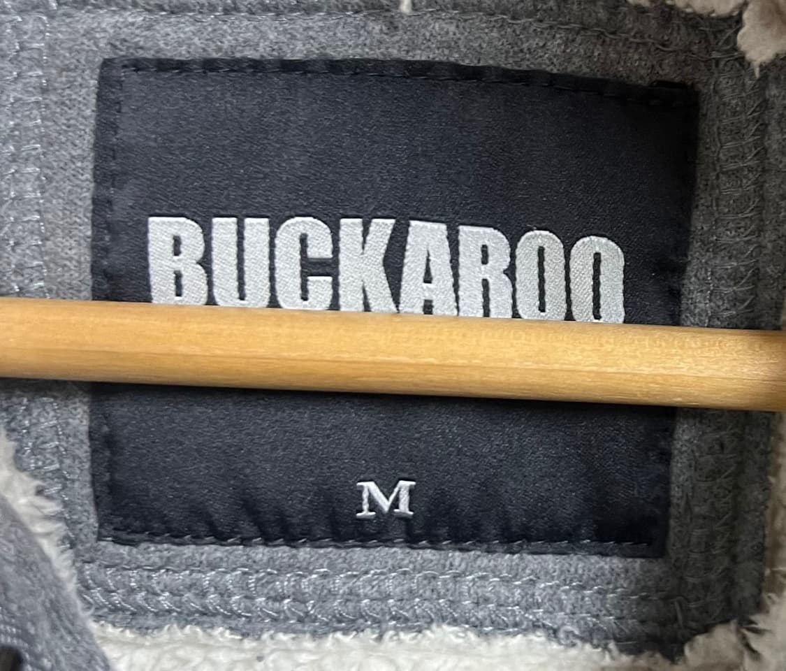 버커루 해골 빈티지 양털 후드집업 상품이미지5