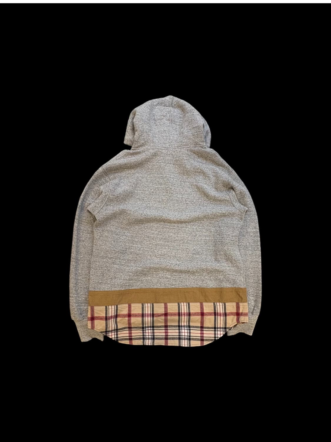 꼼데가르송 옴므 체크 헴 후드티 상품이미지2