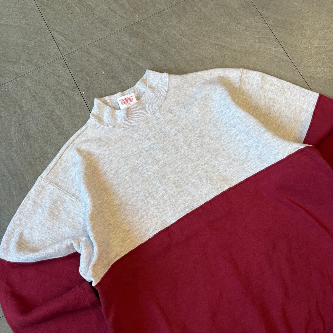 90년대 미국 생산 빈티지 헤인즈 투톤 스웻셔츠  상품이미지2
