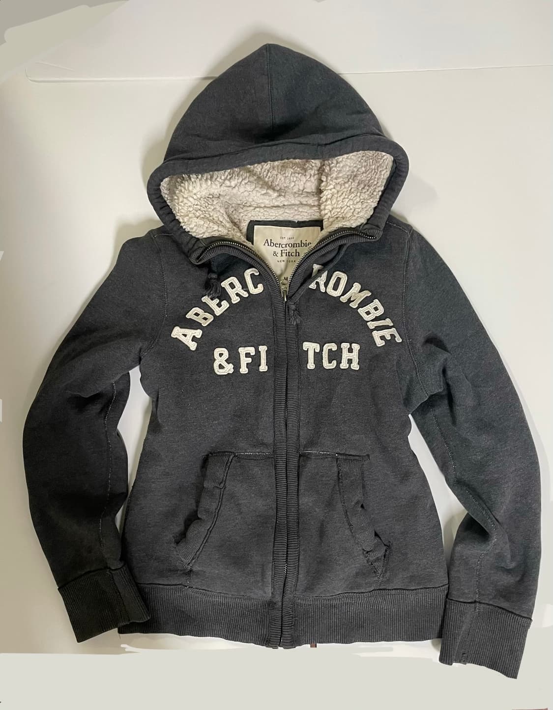 희귀) 아베크롬비 양털 울프죠 후드집업 상품이미지2