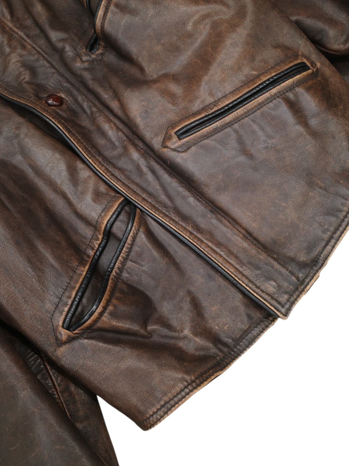 80‘s 휴고 보스 레더 봄버 자켓 상품이미지3