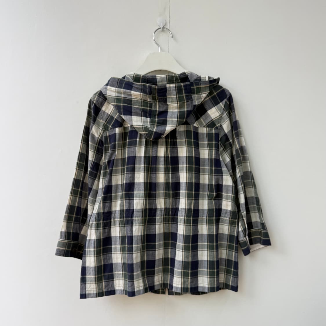 맥그리거 7부소매 체크 후드집업 자켓 상품이미지2