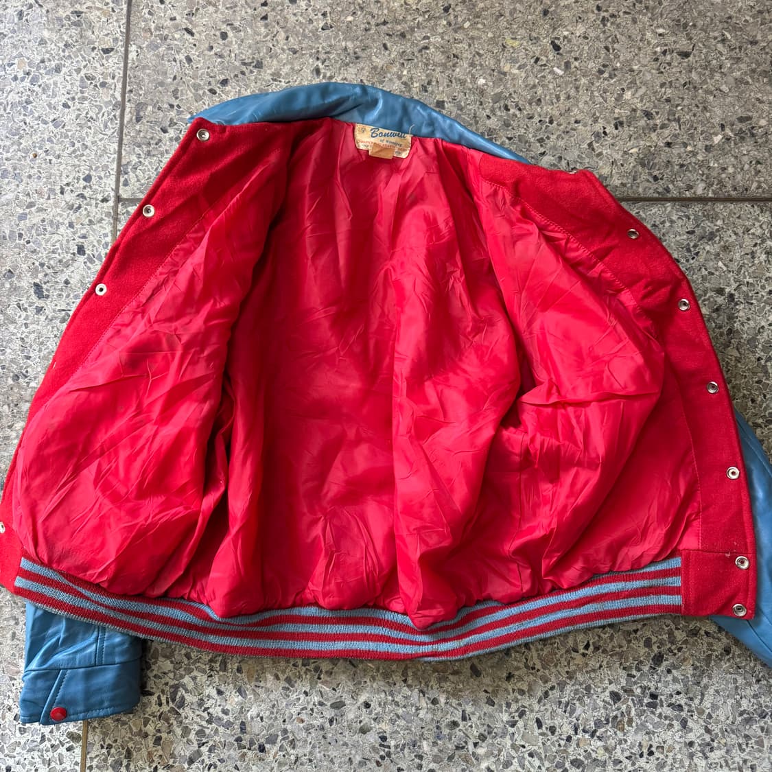 [L] 80s Bonwitt 캐나다 빈티지 바시티 자켓 상품이미지3