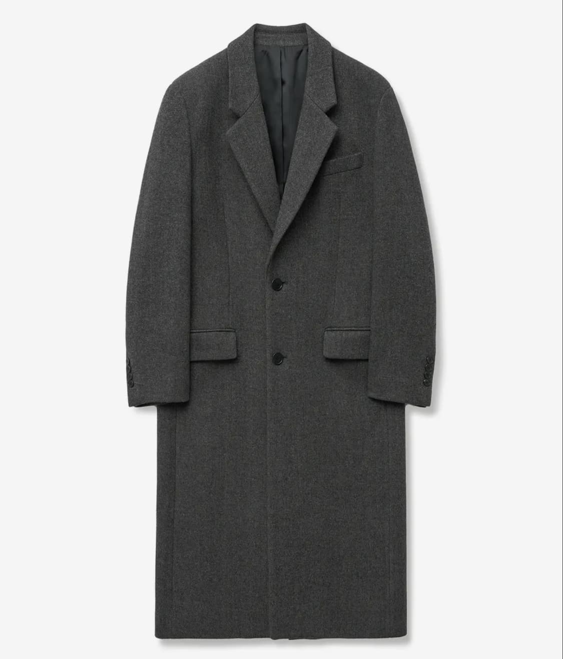 tngt 24fw 그레이 헤링본 싱글 코트 105 상품이미지2