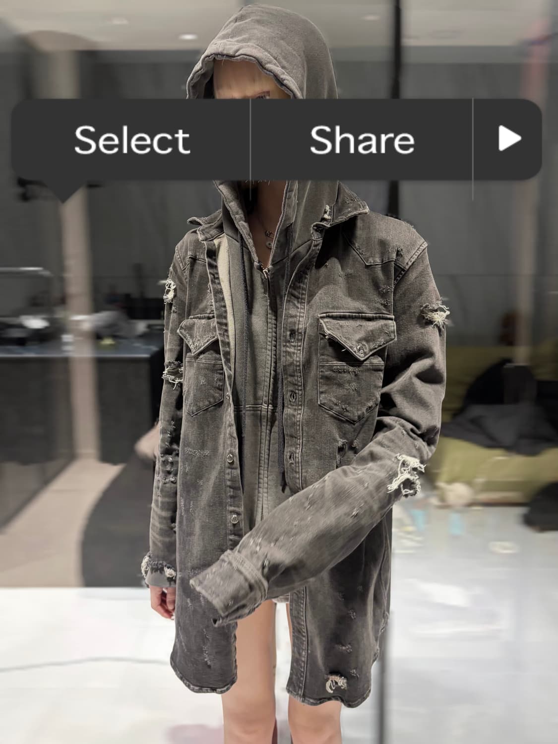 AMIRI 디스트로이드데님 흑청자켓 상품이미지2