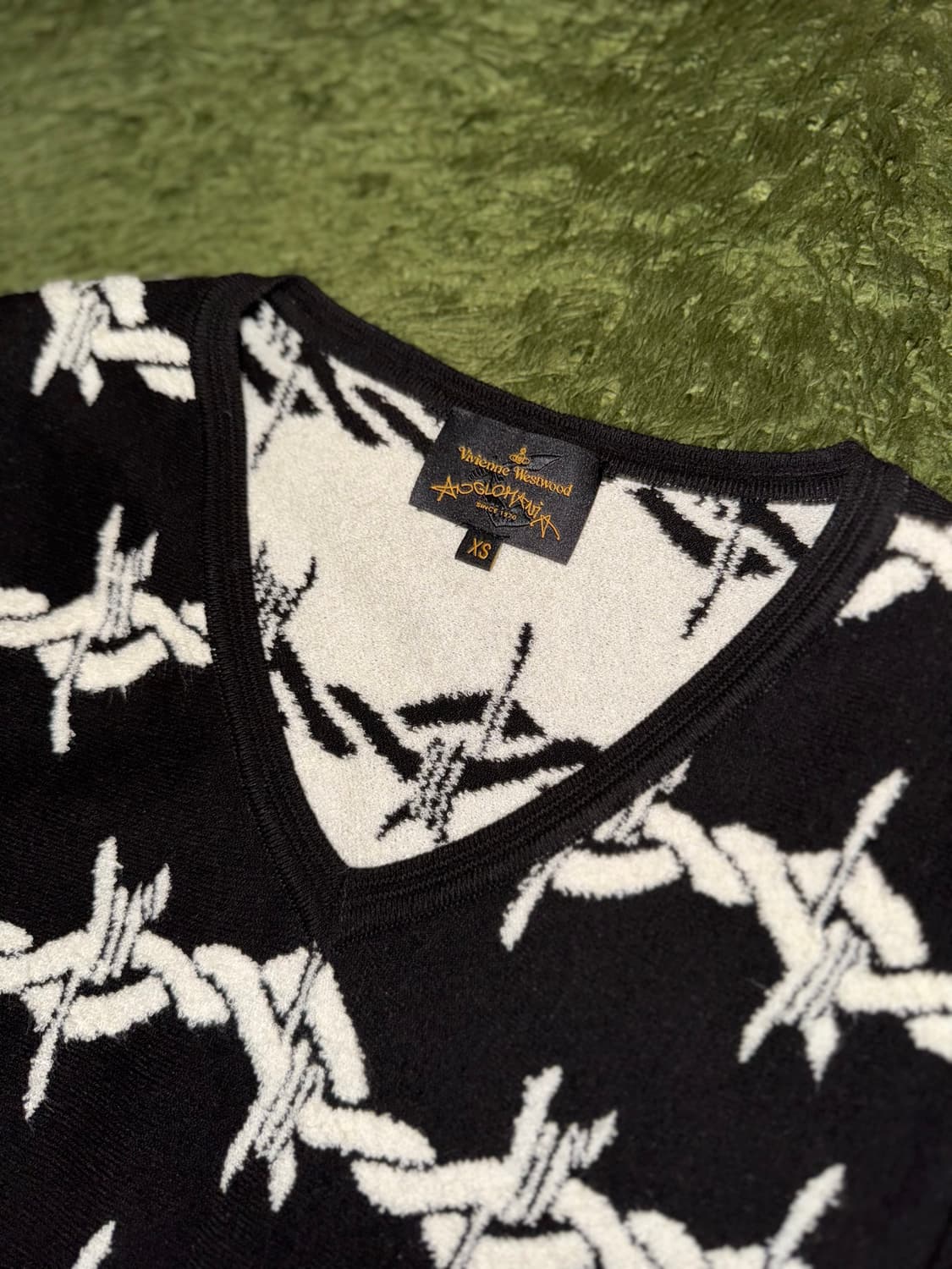 [XS] 비비안웨스트우드 앵글로매니아 와이어 니트 롱슬리브 원피스 상품이미지3