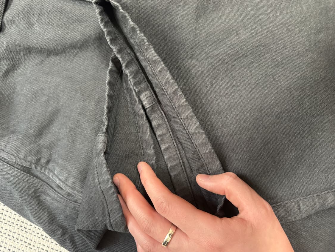 [XL]르메르 벨티드 트위스티드 팬츠 징크 상품이미지4