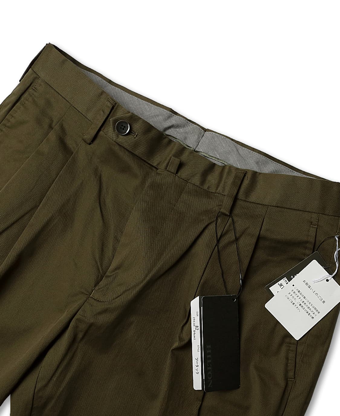 힐튼 [Hilton] 그루포 베스티 카키 코튼 수트 셋업 면수트 면정장 상품이미지8