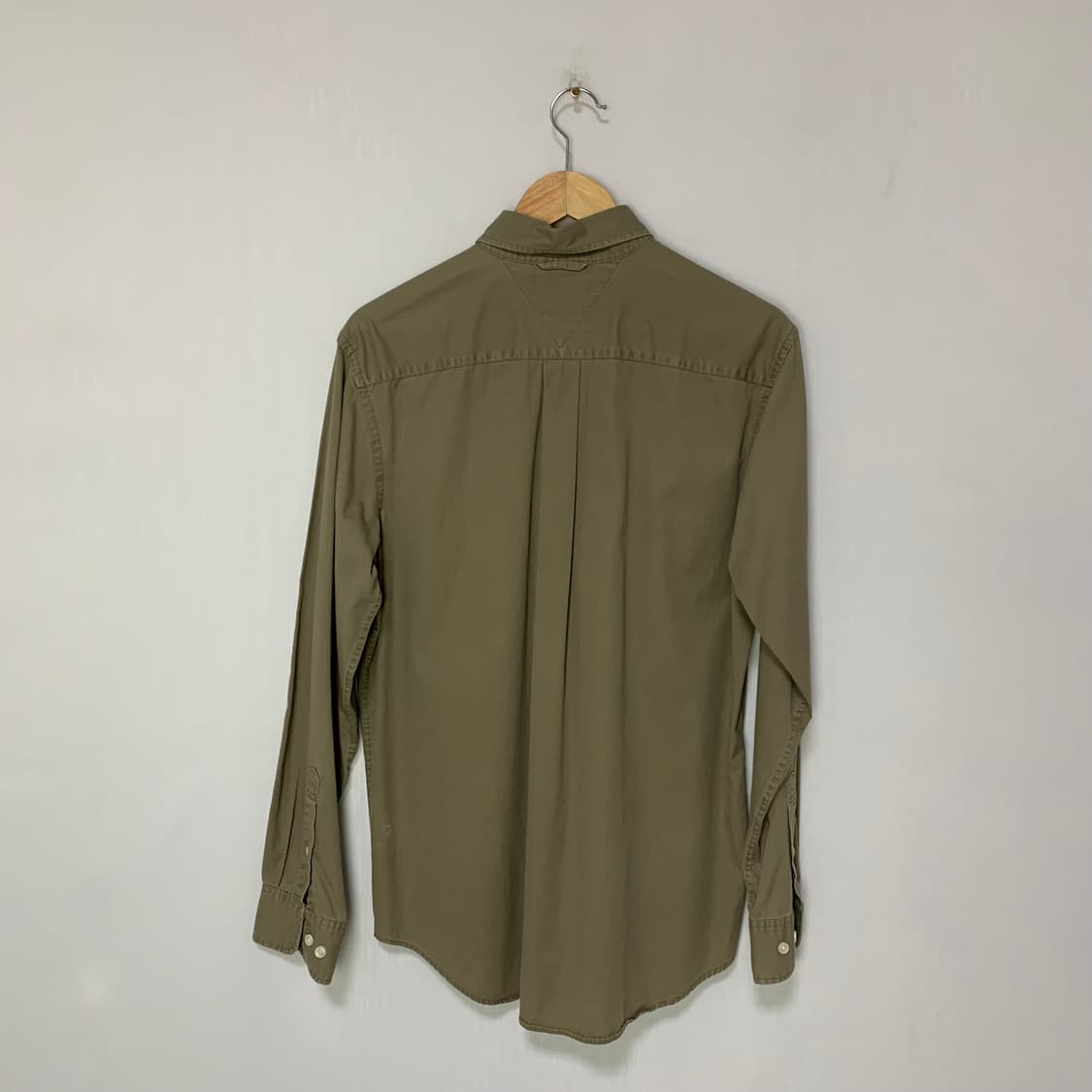 타미힐피거 빈티지 카키 남방 셔츠 M 남녀공용 상품이미지3