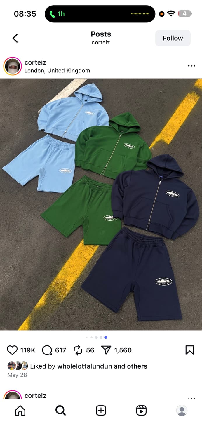 M) 코르테이즈 스웻 셋업 네이비 상품이미지1