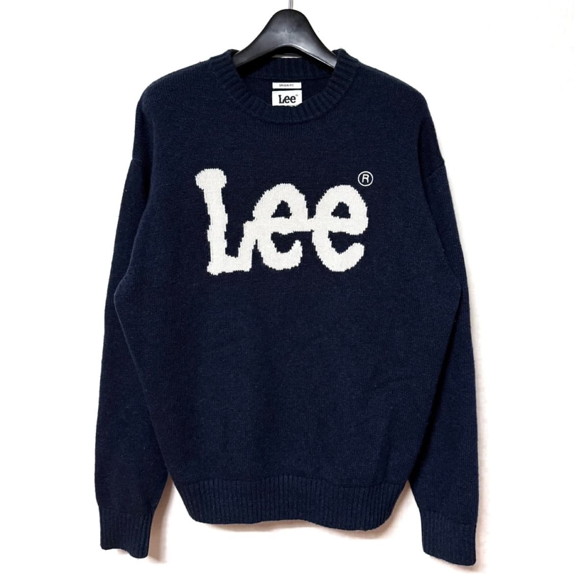 💙Lee 빅로고 네이비 니트 스웨터💙 상품이미지1