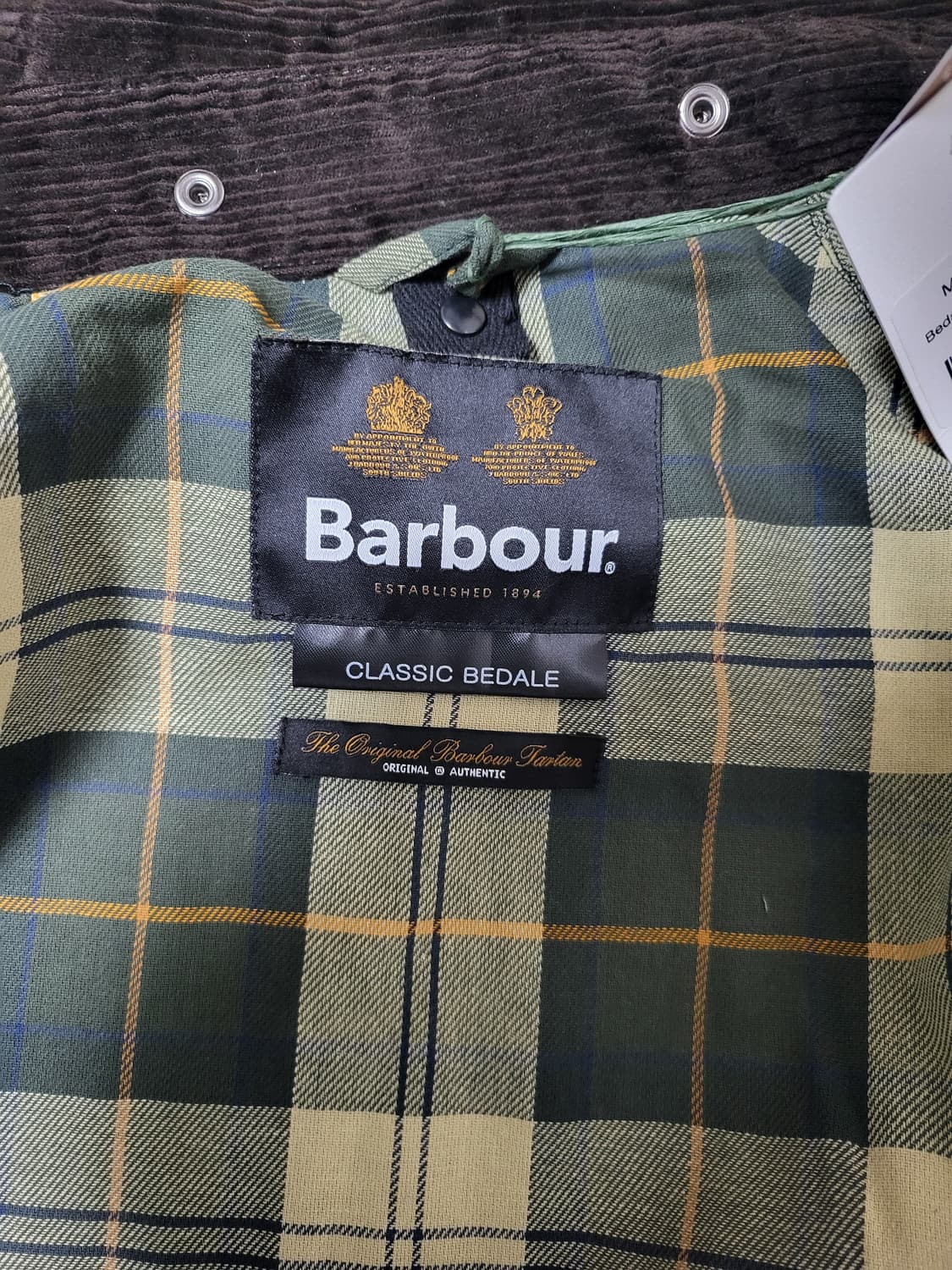 바버 클레식 비데일 논왁스 세이지(42사이즈) 새상품 상품이미지6