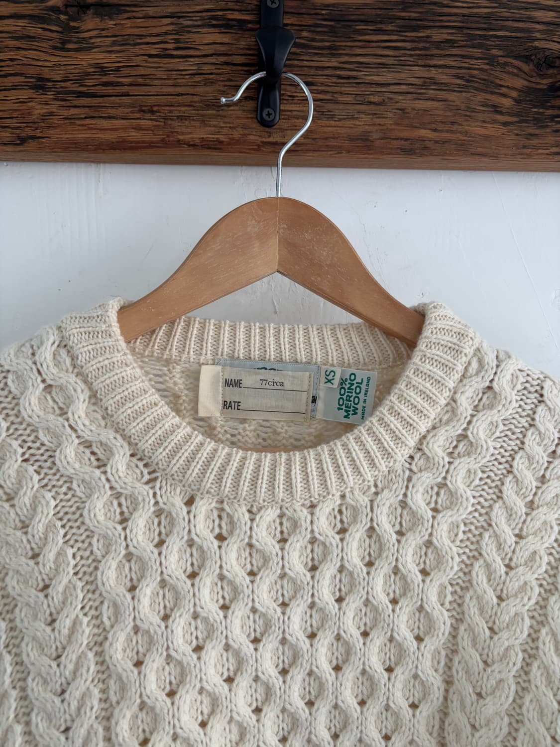 77circa 나나서카 패턴 피셔맨 니트  상품이미지8