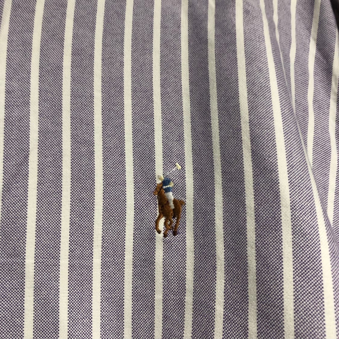 폴로 옥스포드 연보라 스트라이프 남방, 셔츠 상품이미지3