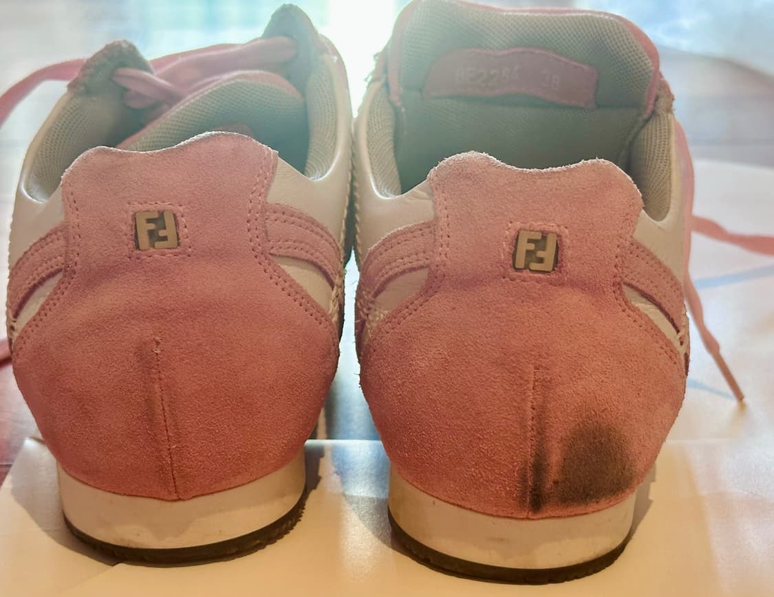 Fendi 펜디 핑크스웨이드 스니커즈 38(250mm) 상품이미지6