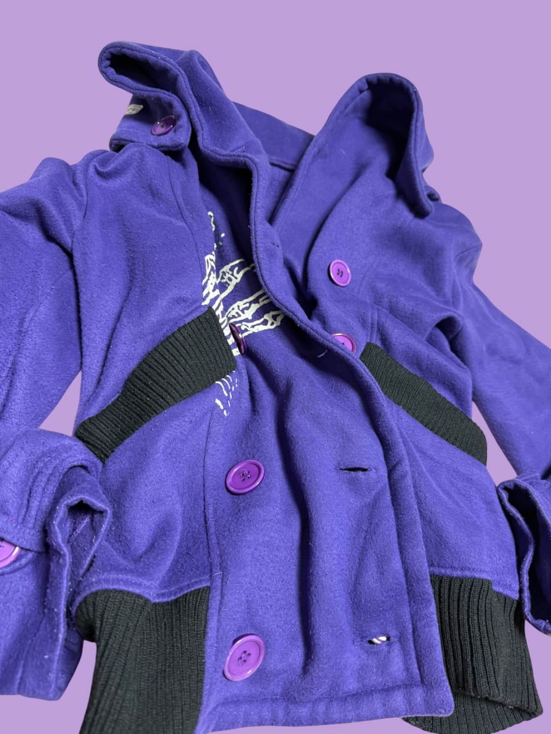 해골 더블버튼 자켓 상품이미지3