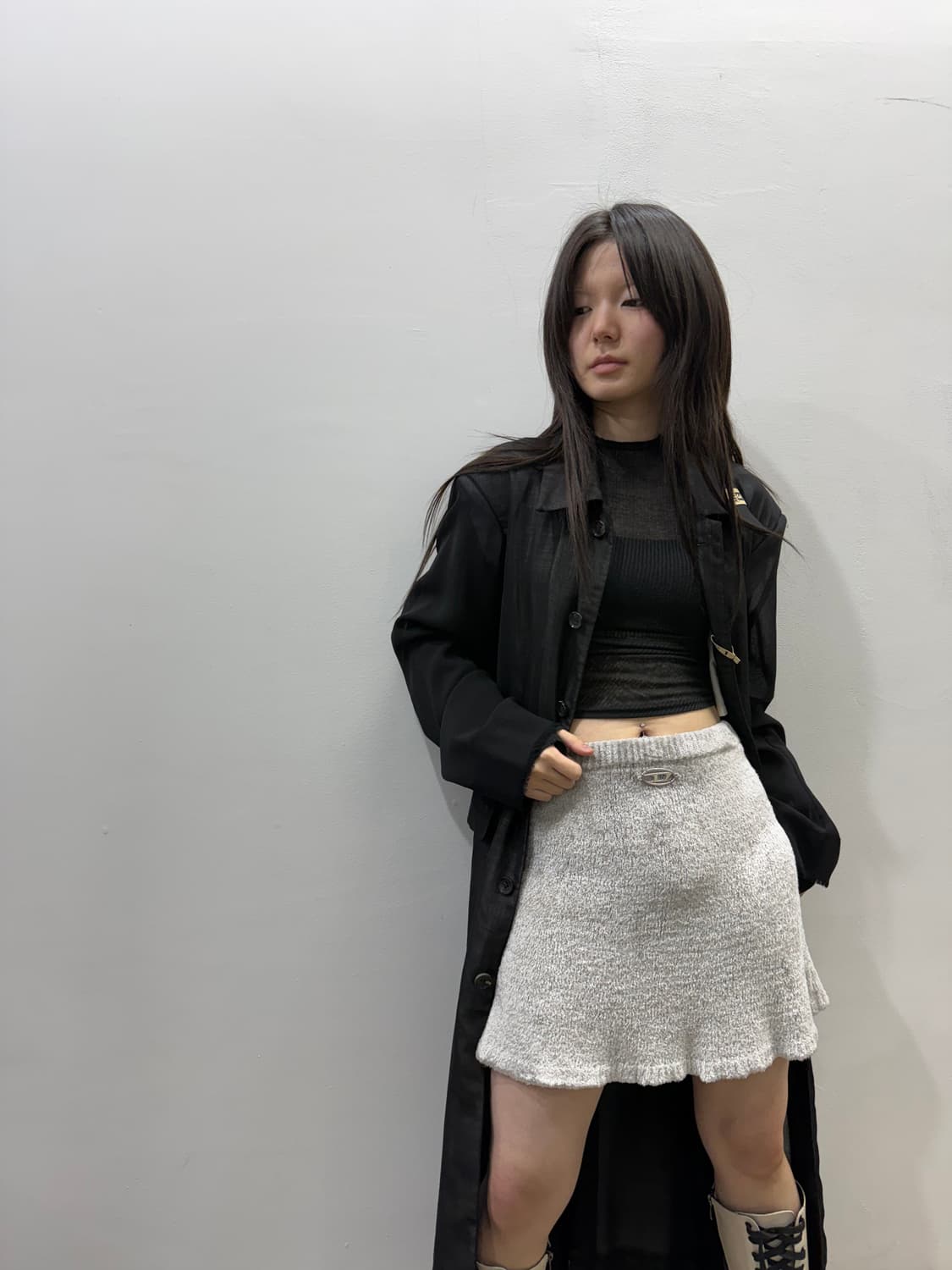 디젤 신형 D로고 숏타입 스커트 상품이미지9