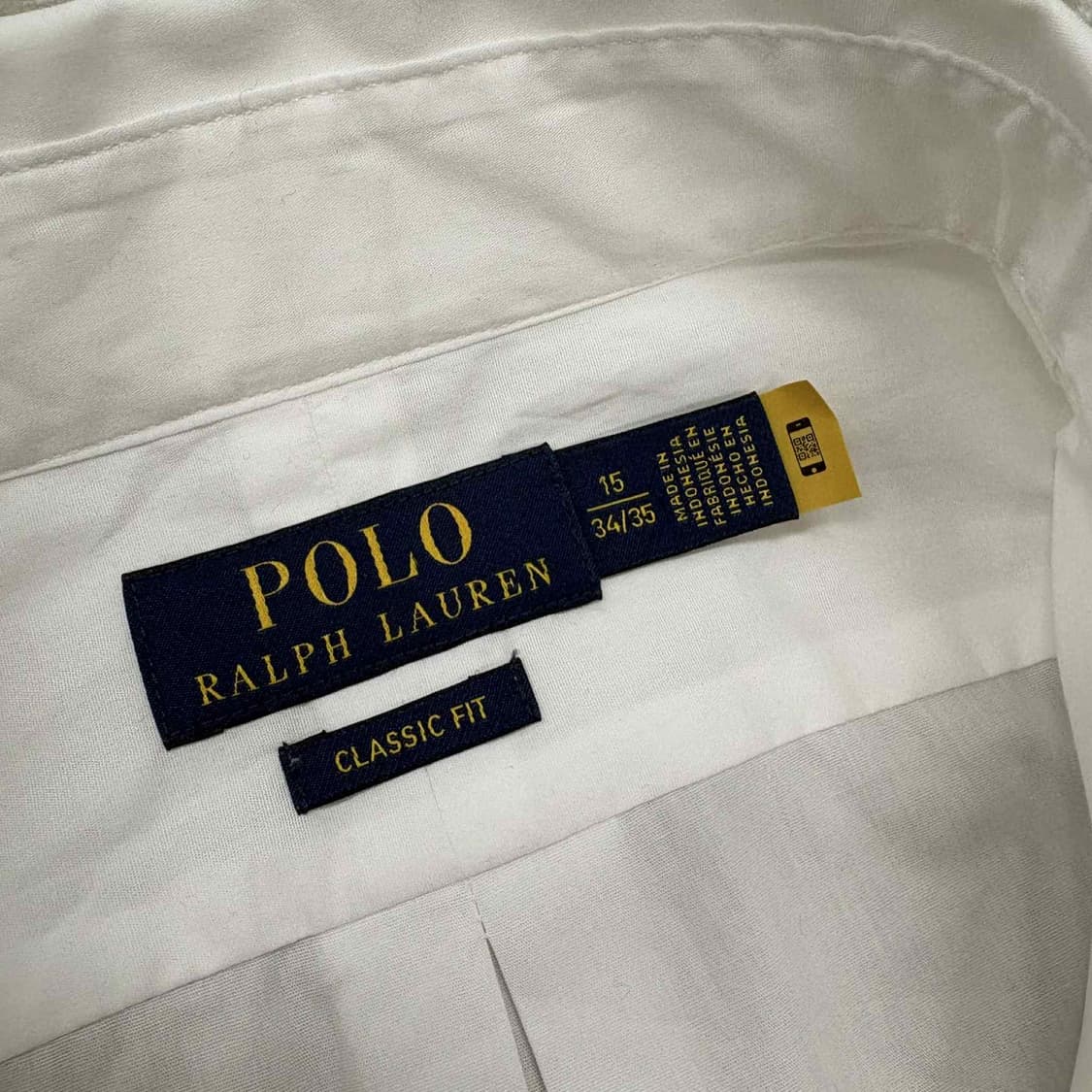 *최신형 폴로 랄프로렌 큐알택 코튼 포플린 클래식 맨즈라인 화이트 셔츠 상품이미지3