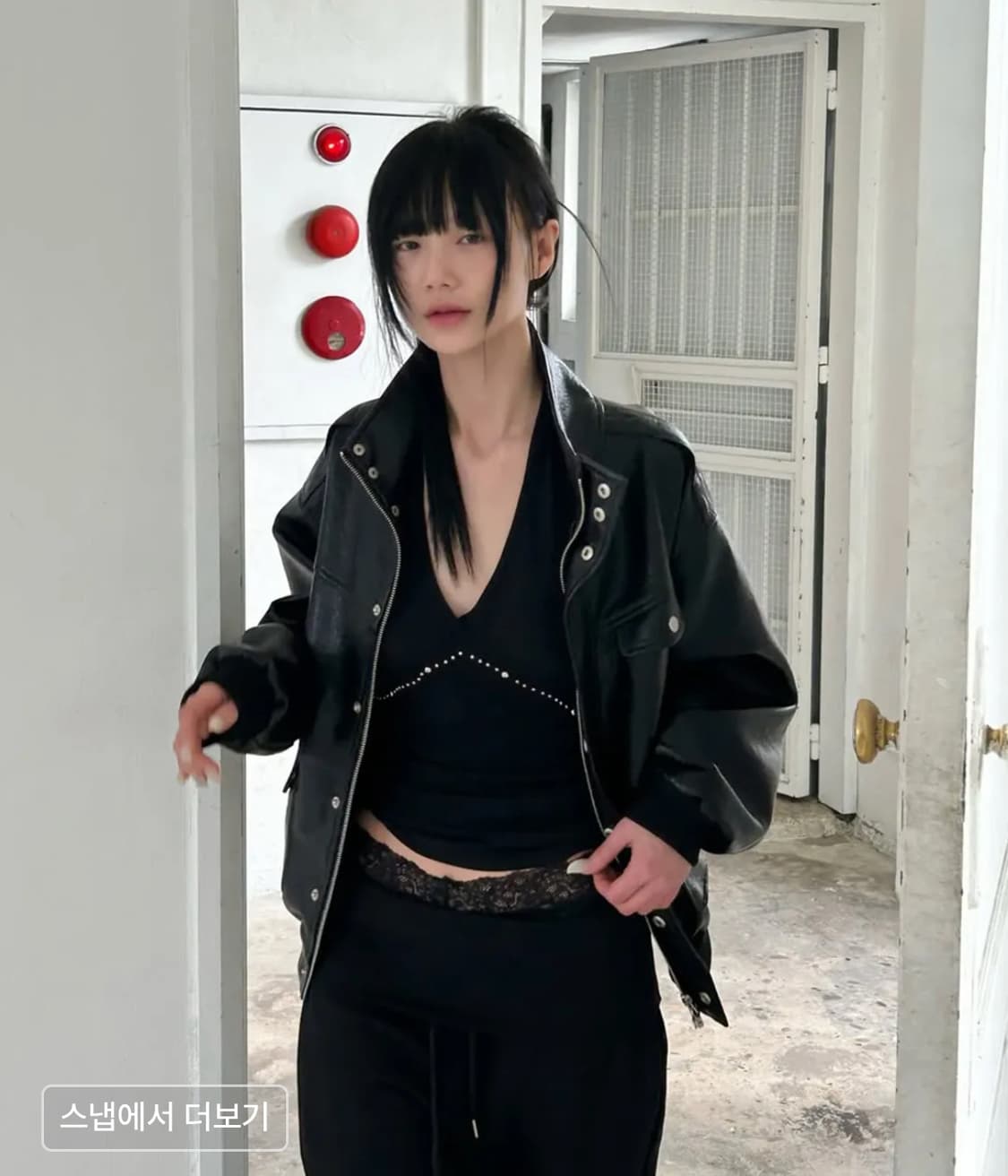 썬번 프로젝트 레더자켓 상품이미지4