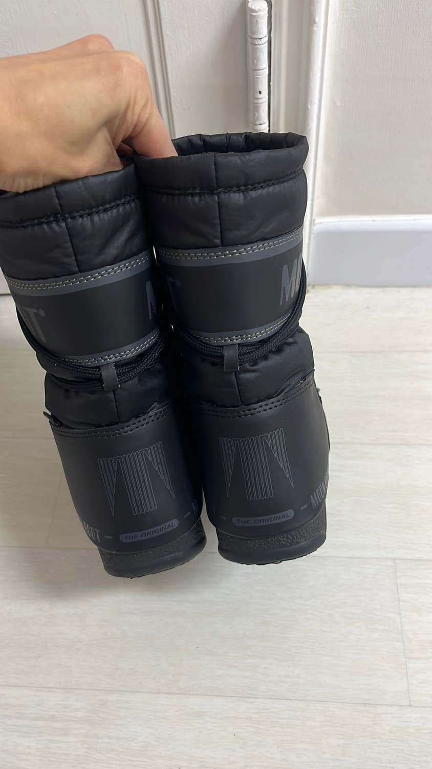 문부츠 블랙 방한 부츠 230 정품 상품이미지3