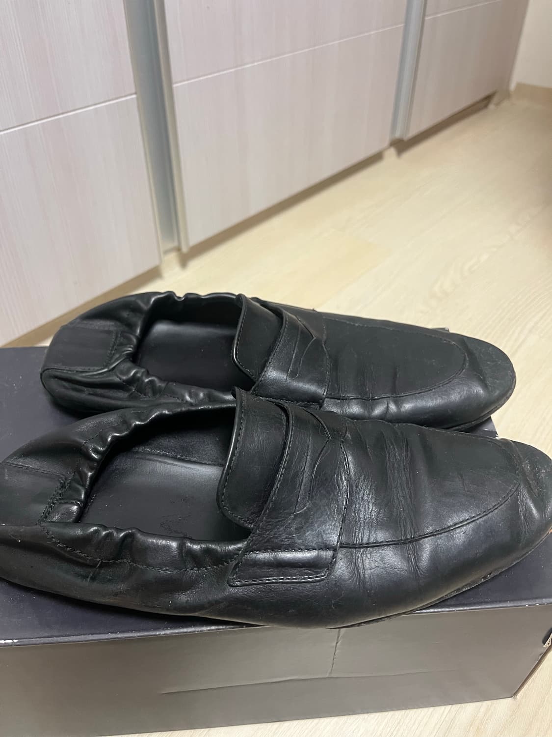 8 by yoox Leather flat  penny loafer 상품이미지4