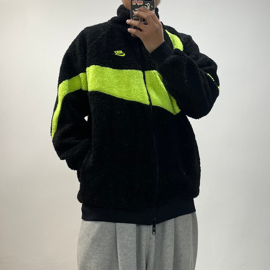 나이키 리버시블 빅 스우시 네온 후리스 자켓 상품이미지1