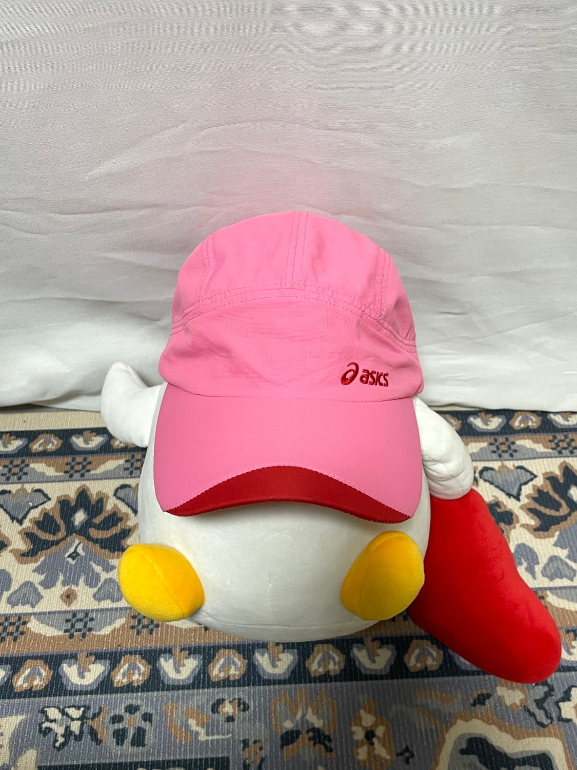 아식스 메쉬 나일론 볼캡 러닝모자 여름모자 _ 핑크레드 상품이미지2
