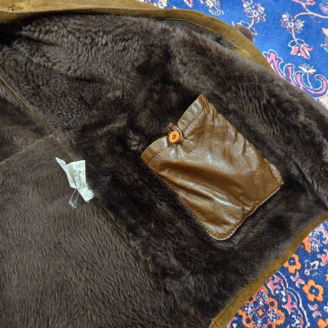 입생로랑 90's 양털 가죽 무스탕 100-105size 상품이미지4
